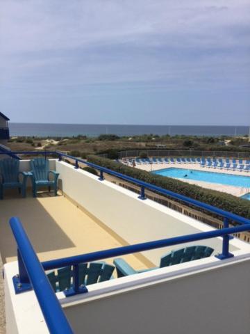 Bleu Marine Vue Ocean, 2 Chambres, Terrasse 30M2, Parking Privatif Et Piscine En Ete ลากาโน ภายนอก รูปภาพ