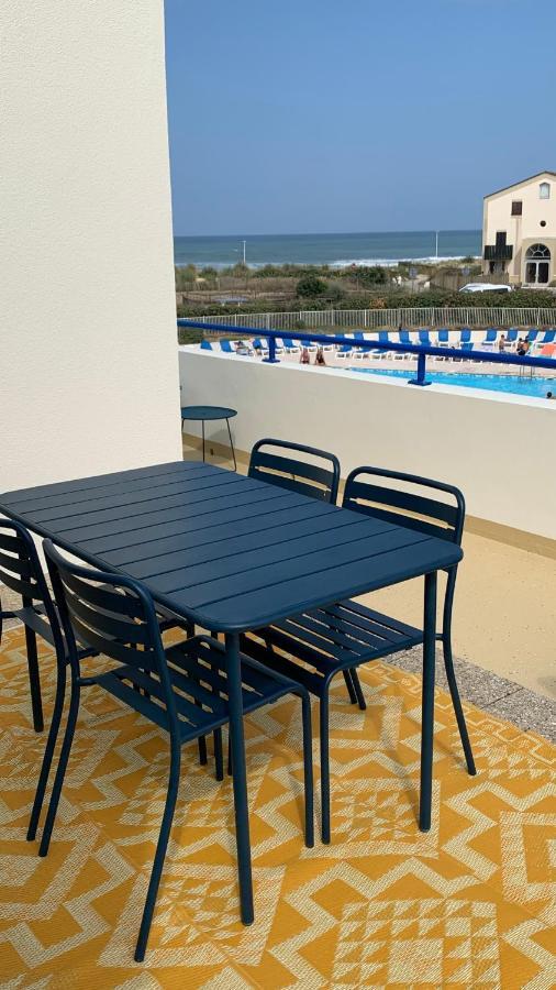 Bleu Marine Vue Ocean, 2 Chambres, Terrasse 30M2, Parking Privatif Et Piscine En Ete ลากาโน ภายนอก รูปภาพ